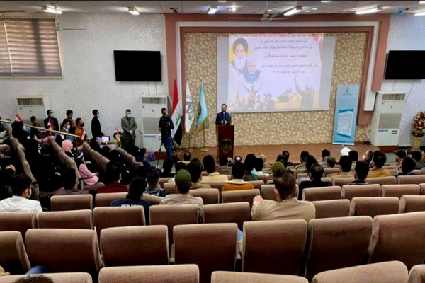 العتبةُ العبّاسية المقدّسة تشارك في احتفاليّة يوم النصر في جامعة بابل