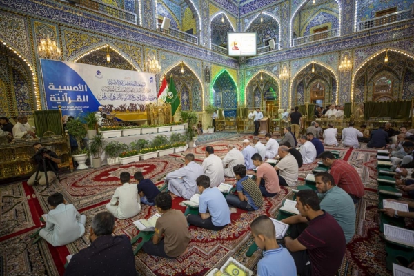 محفلٌ قرآنيّ في صحن مرقد أبي الفضل العبّاس (عليه السلام) استذكاراً لفتوى الدّفاع المقدّسة