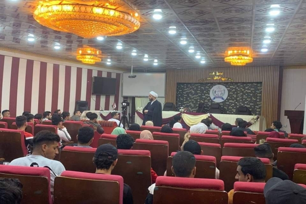 قسم الشؤون الفكريّة والثقافيّة يشارك في مهرجان الشهادة السنوي في جامعة واسط