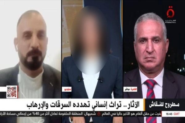 قسم الشؤون الفكرية والثقافية يشارك بلقاء حواري على قناة القاهرة الاخبارية