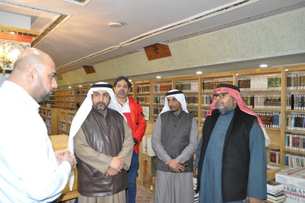 وفد من مملكة البحرين يطلع على مكتبة ودار مخطوطات العتبة العبّاسيّة المقدّسة