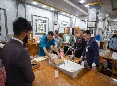 وفد من الجامعة التقنيّة الشماليّة يزور مكتبة ودار مخطوطات العتبة العبّاسيّة المقدّسة