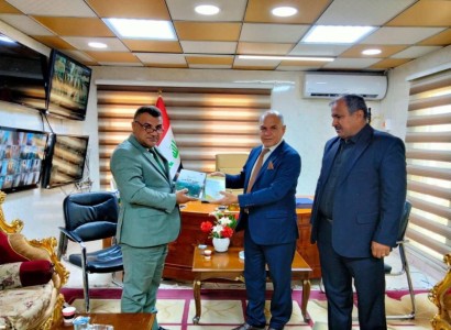 قسم الشؤون الفكرية  والثقافية يهدي جامعة ميسان نسخاً من المجلّة الفصلية المختصّة بالشأن الأفريقي