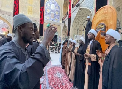 للسنة الثانية: قسم الشؤون الفكرية والثقافية ينظم مسيرة حسينية للجاليات الأفريقية في العراق
