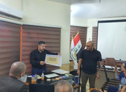قسم الشؤون الفكرية والثقافية ينظم دورة تخصصية في مجال ترميم المخطوطات وصيانتها في محافظة بغداد