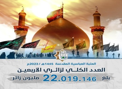 العتبة العبّاسيّة المقدّسة تعلن أعداد الزائرين المشاركين في إحياء زيارة الأربعين