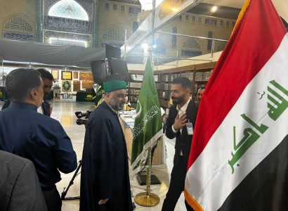 الامين العام للعتبة العباسية المقدسة يزور جناح القسم المشارك في معرض الكتاب الدوليّ للعتبة الكاظميّة المقدسة