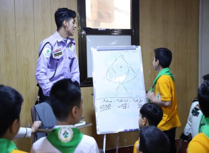 جمعيّة كشّافة الكفيل تقيم ورشة حول الألعاب الكشفيّة والفكريّة