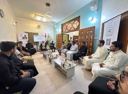 مُلتقى القمر الثقافي يقيم جلسة حواريّة مع مجموعة من ممثلي الهيئات والمواكب الحسينية في محافظة ذي قار