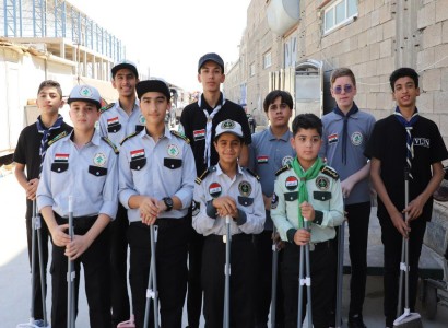 فريق فتى الكفيل يعزز فعاليات الموكب الثقافي العالمي الثامن بخدمات متنوعة