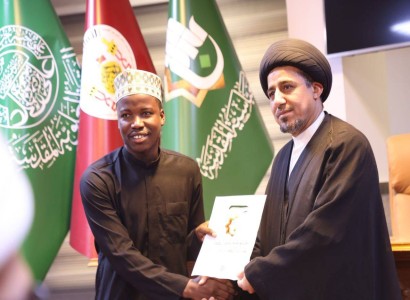 قسم الشؤون الفكرية يقيم حفل ختام المرحلة الأولى من الدورة القرآنية لطلبة العلوم الدينية الافارقة