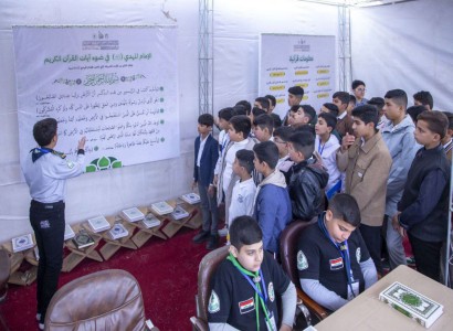 ضمن فعاليات إحياء ولادة الأقمار المحمدية.. قسم الشؤون الفكرية يستضيف 200 طالب من محافظة البصرة