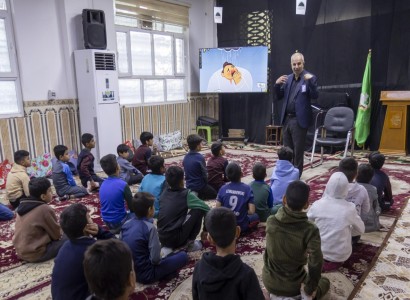 قسم الشؤون الفكرية يواصل تنظيم برنامجه الإنساني (فتية سيد الماء) لرعاية الأيتام