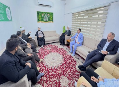 قسم الشؤون الفكرية يستقبل نجل المرجع الديني الشيخ بشير النجفي في ذي قار