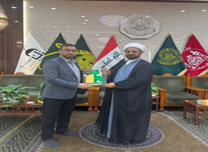 قسم الشؤون الفكرية يكرّم معاون رئيس قسم العلاقات العامة في العتبة العلوية المقدسة