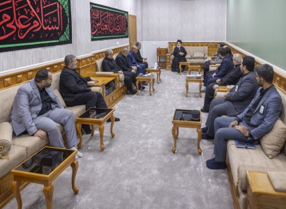 سماحة السيد الصافي يستقبل الباحثين المشاركين في المؤتمر العلمي الدولي الثالث عشر لفكر الإمام الحسن (عليه السلام)